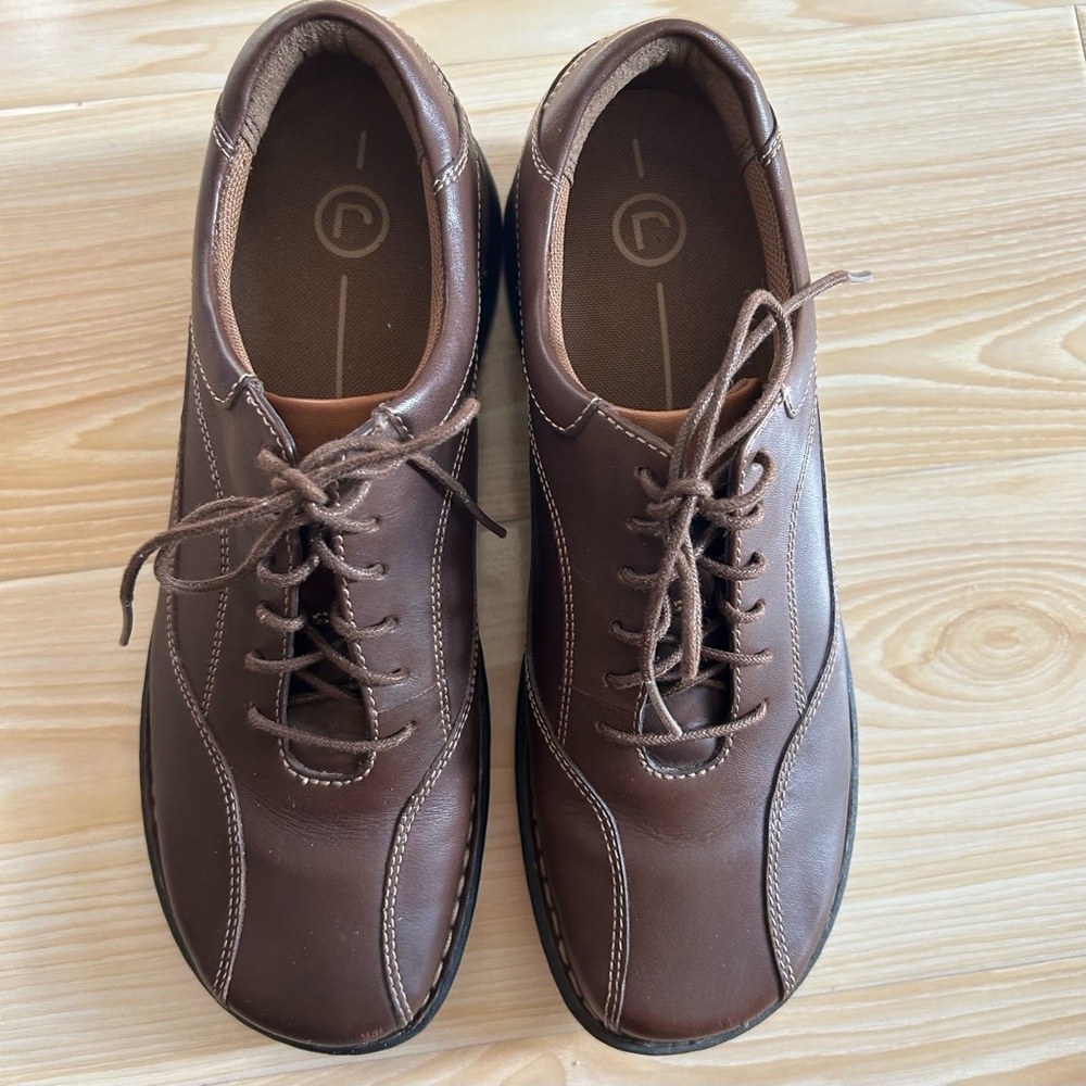 Rockport Audrey Brown Leather Lace up Oxfords comfort Shoes 7.5